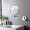 Kibi Circular LED Wall Mount Magnifying Make Up Mirror - Brushed Nickel KMM101BN - alternate 9